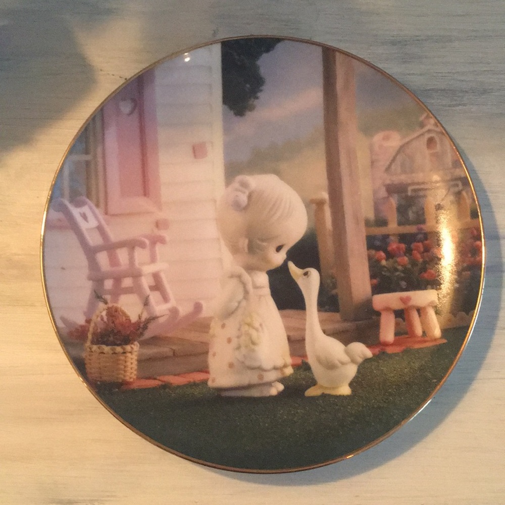 Precious moments commemorative plate